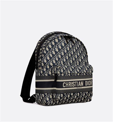 diortravel backpack blue dior oblique jacquard|DiorTravel Backpack Blue Dior Oblique Technical Jacquard.